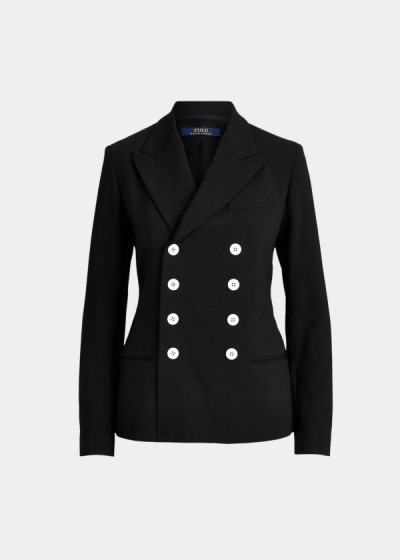 Blazer Polo Ralph Lauren Double-Breasted Wool Mulher 94312-QHYU